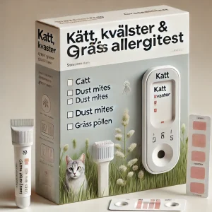 Allergitest för katter, kvalster och gräs för hemmabruk